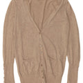 Sweter damski Zara Cardigan UK 12 Średni Beżowy Rayon