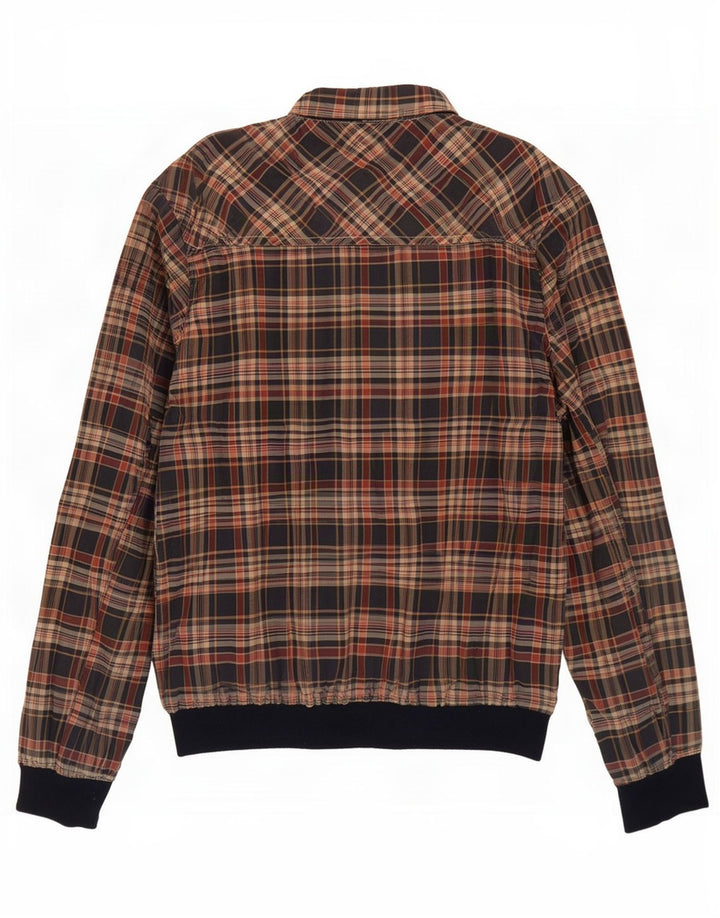 Męska kurtka bomber Scotch & Soda UK 42 XL, poliester w niebieską kratkę