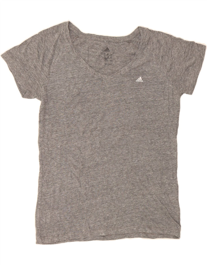 ADIDAS Womens T-Shirt Top UK 18 XL Grey Vintage Adidas and Second-Hand Adidas from Messina Hembry 
