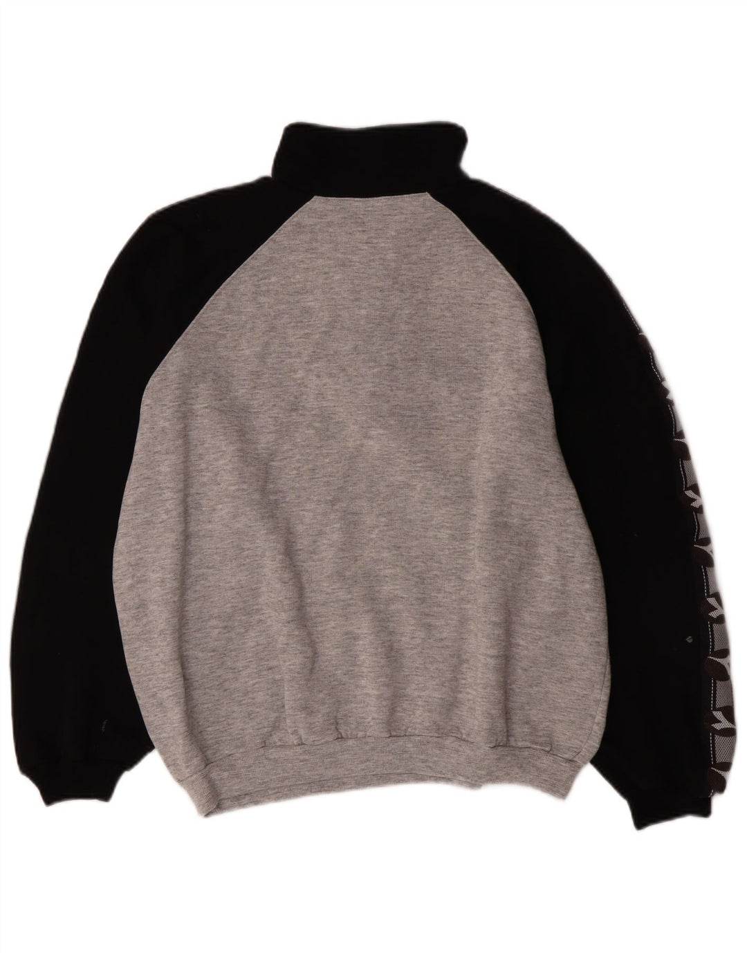 Męska bluza z zamkiem błyskawicznym Diadora, duża, szara, bawełniana w bloki kolorów