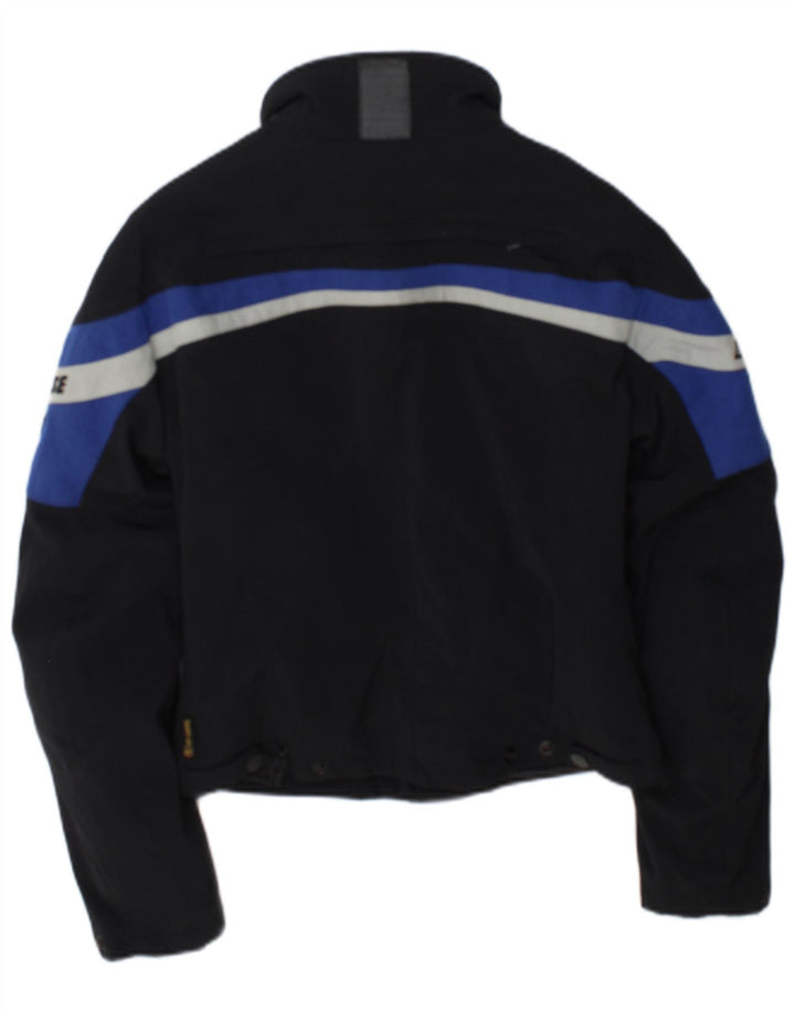 Damska kurtka wyścigowa Dainese Crop Graphic UK 12 w kolorze średniej czerni