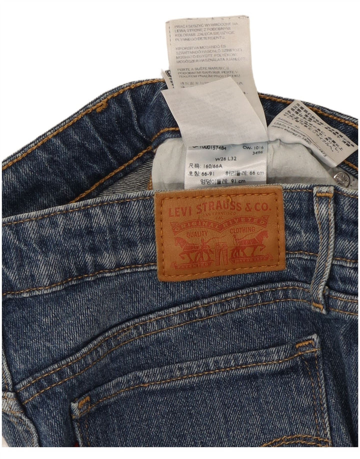 Damskie spodenki jeansowe Levi's 712 W26 Small, niebieskie, bawełniane