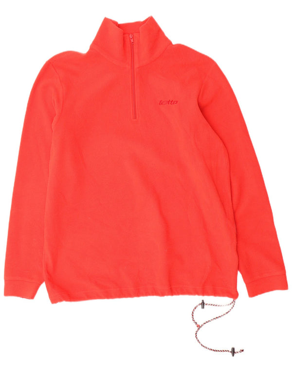 Męski sweter polarowy LOTTO z zamkiem błyskawicznym, średni czerwony