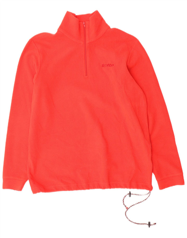 Męski sweter polarowy LOTTO z zamkiem błyskawicznym, średni czerwony