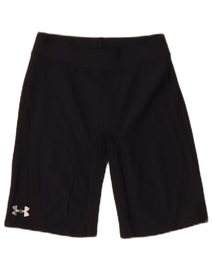Damskie spodenki sportowe UNDER ARMOUR UK 10, małe, czarne, nylonowe