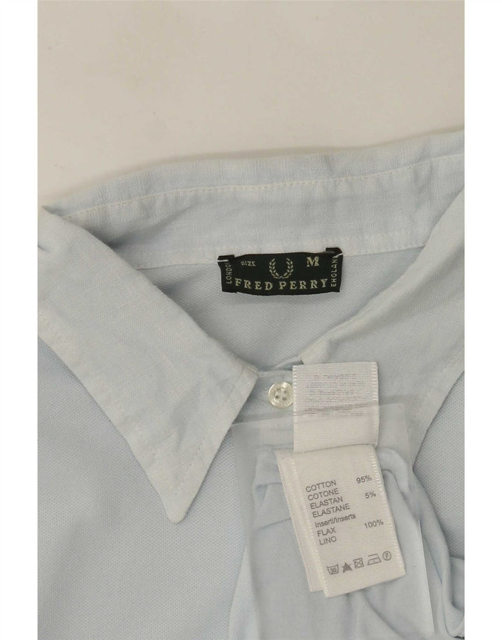 Damska sukienka polo Fred Perry UK 12, średnia niebieska bawełna