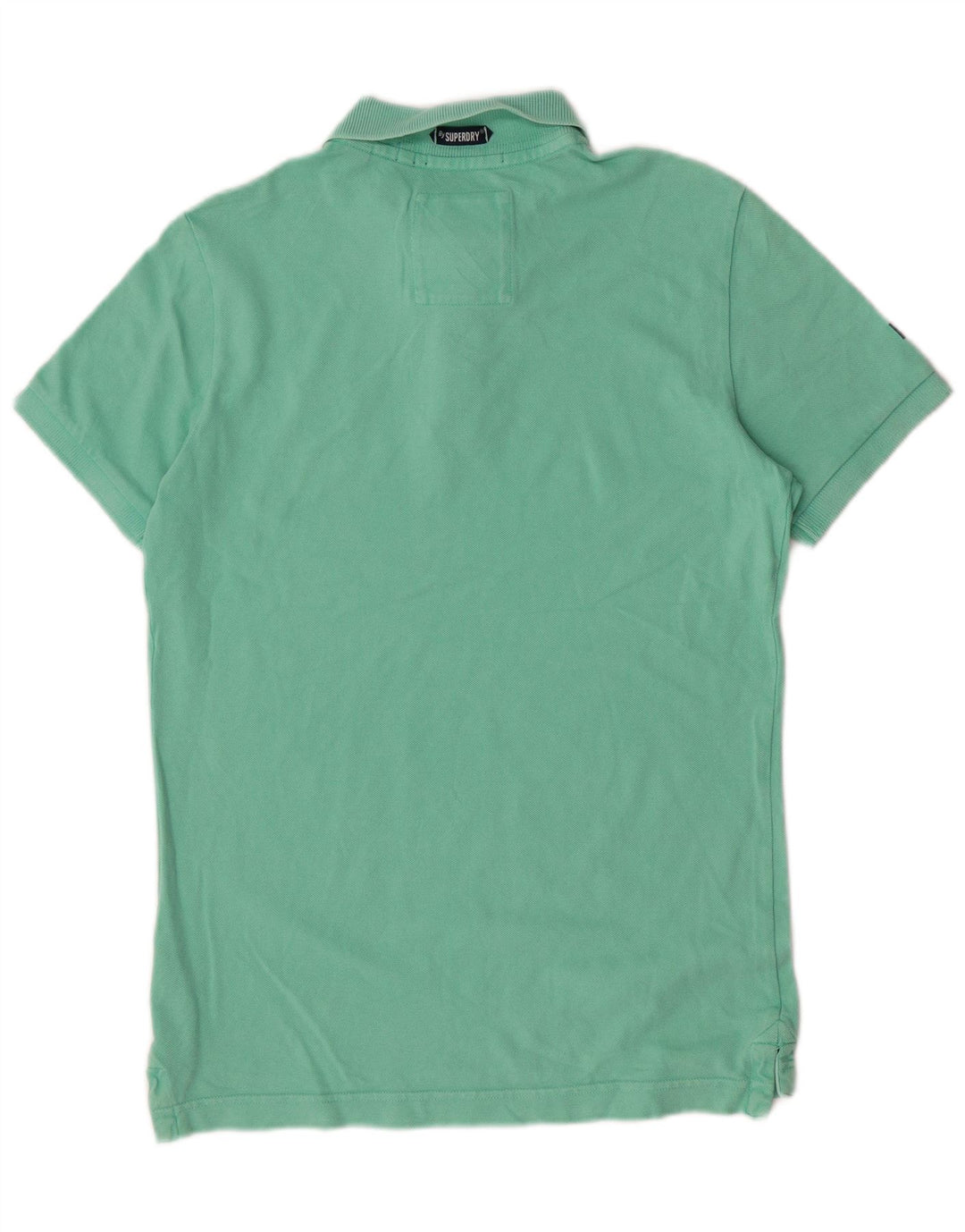 Męska koszulka polo Superdry w kolorze średniej zielonej bawełny, klasyczna