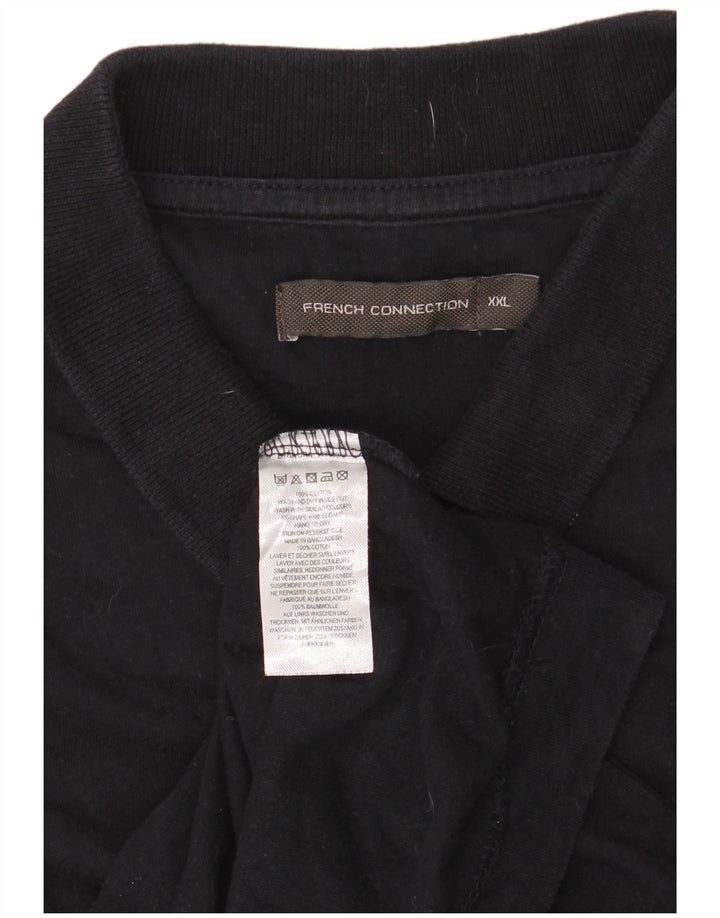 Męska koszulka polo French Connection 2XL, granatowa, bawełniana