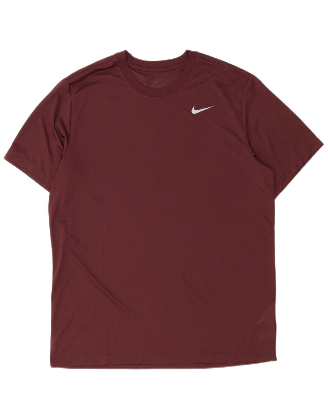 Męski T-shirt Nike Dri Fit, duży, bordowy poliester