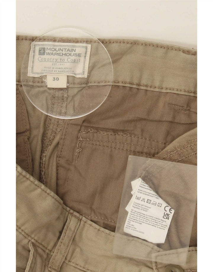 Męskie spodenki cargo Mountain Warehouse, średnie W30, bawełna khaki