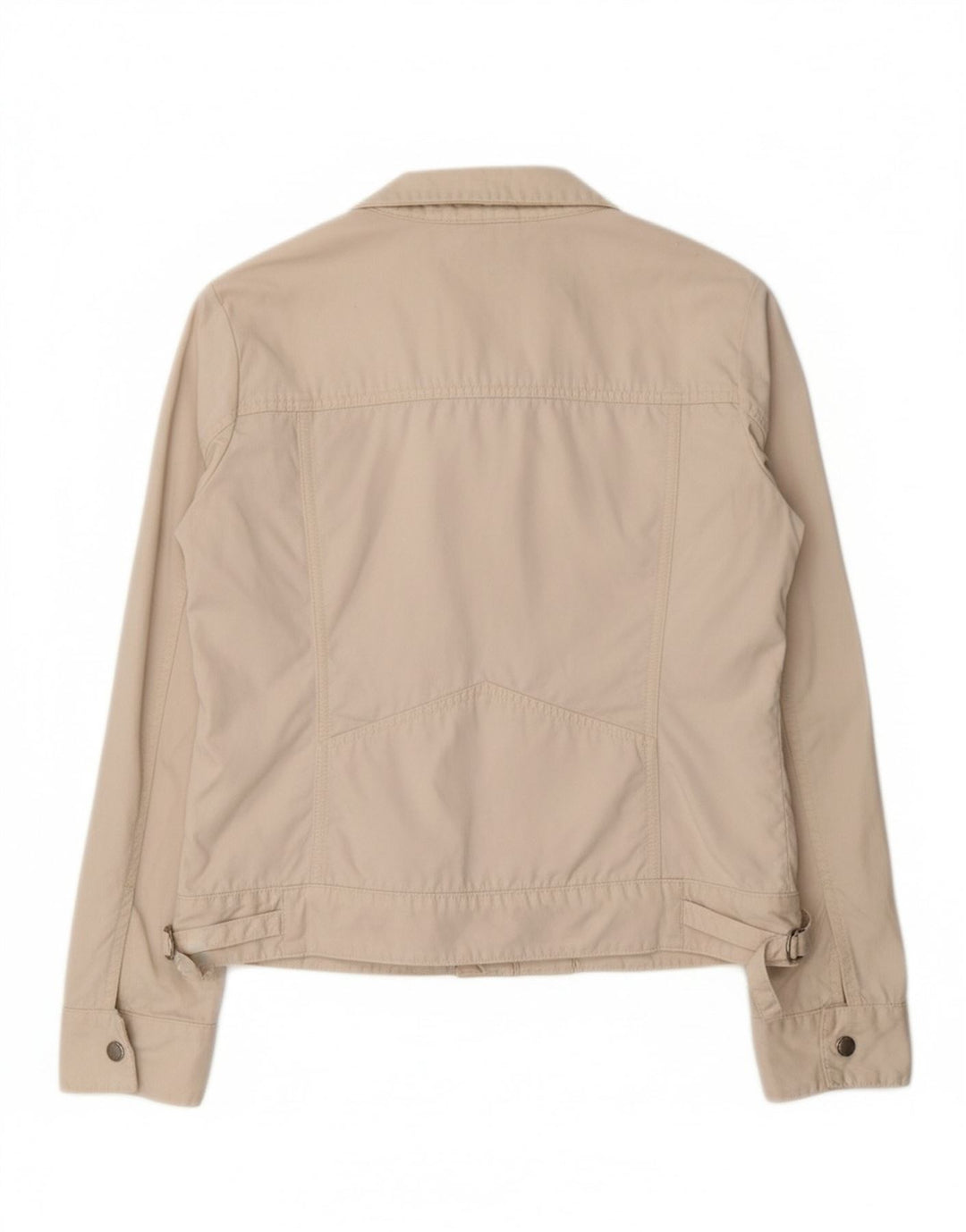 WOOLRICH Womens Bomber Jacket UK 14 Large Beige Cotton Vintage Woolrich and Second-Hand Woolrich from Messina Hembry 
