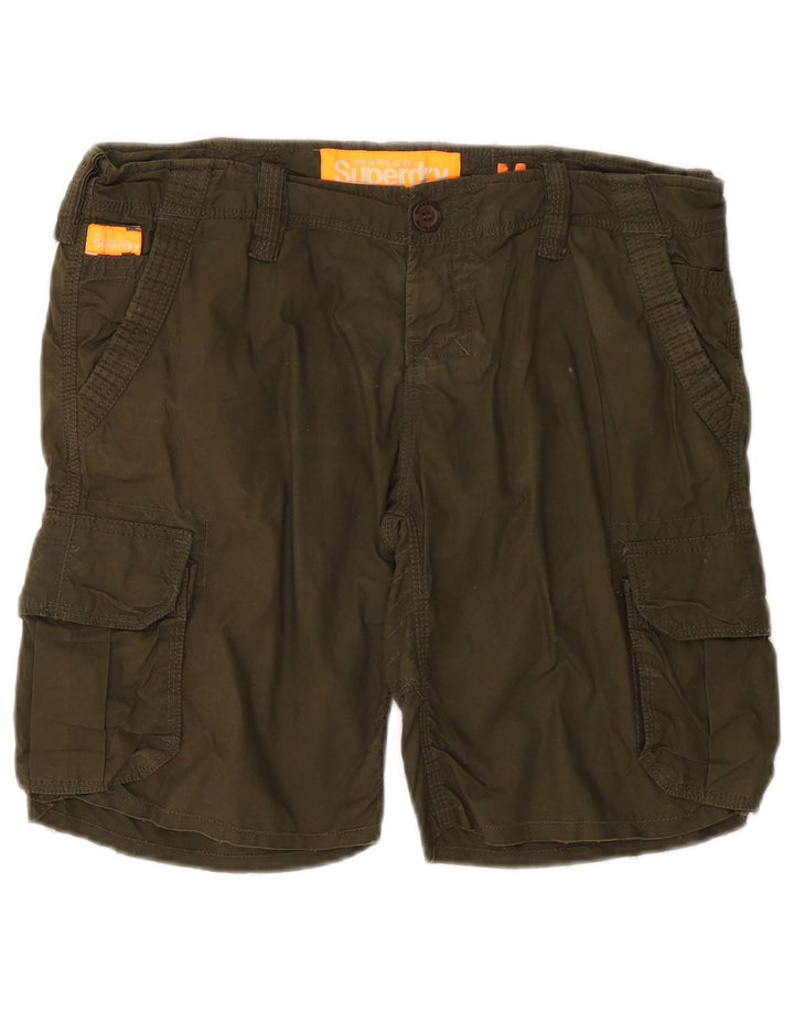 Męskie spodenki cargo Superdry, średnie W30, bawełna khaki