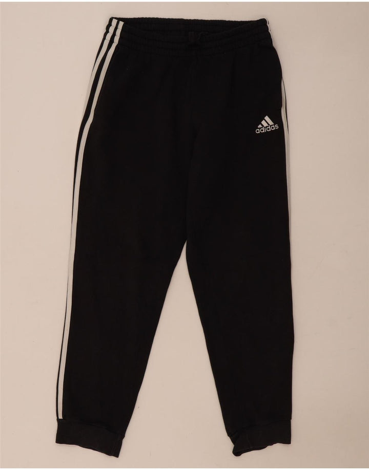 Męskie spodnie dresowe Adidas, średnie czarne, bawełniane