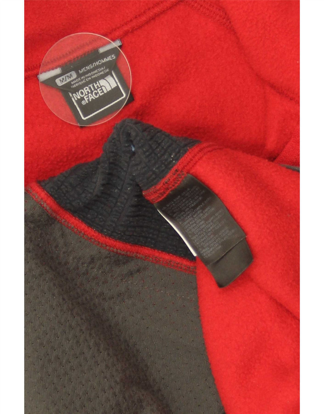 Męska kurtka polarowa The North Face UK 38, czerwona, poliestrowa, sportowa