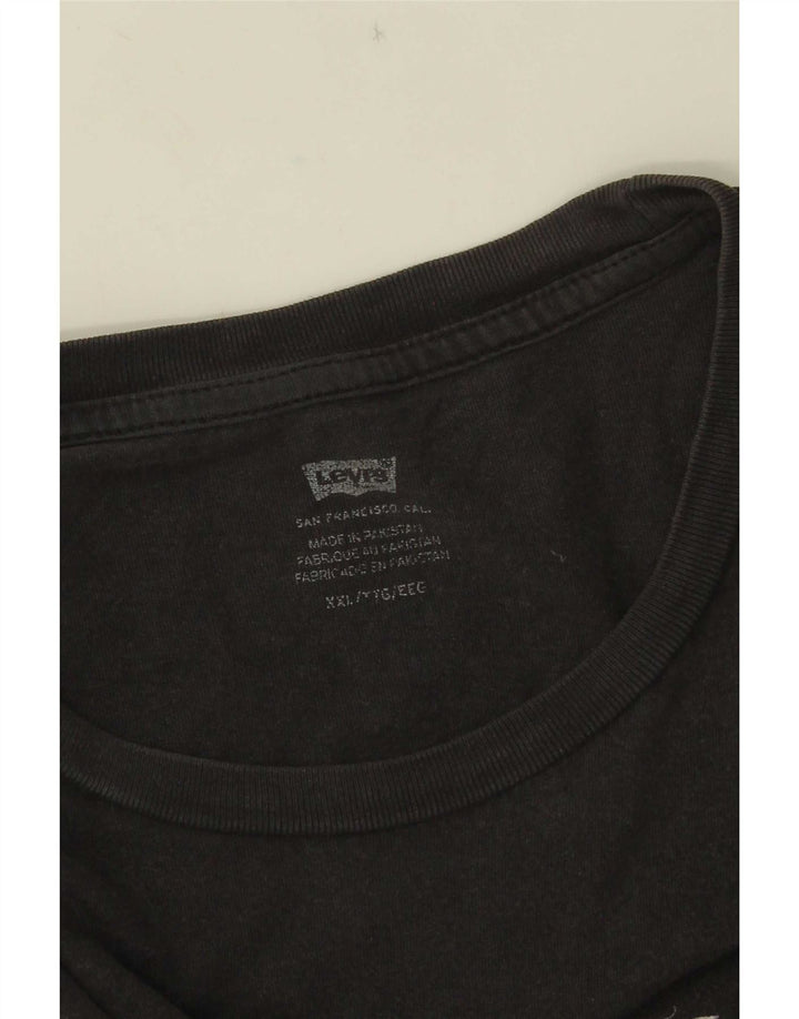 Męski T-shirt z grafiką Levi's Top 2XL Czarny