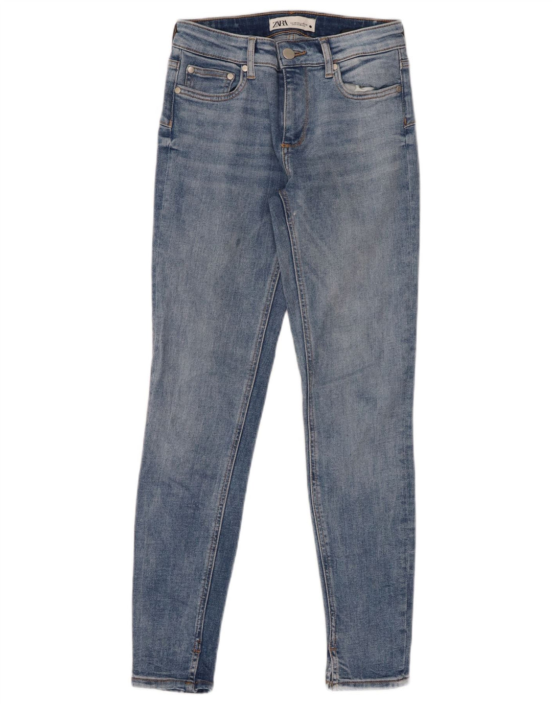 Damskie jeansy obcisłe ZARA EU 34 2XS W24 L27 Niebieskie, bawełniane