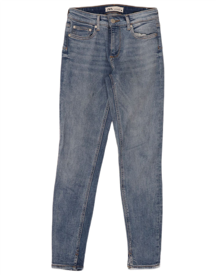 Damskie jeansy obcisłe ZARA EU 34 2XS W24 L27 Niebieskie, bawełniane