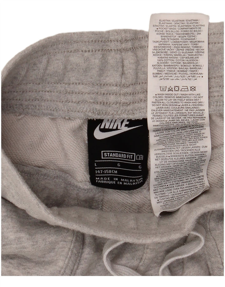 Chłopięce spodenki sportowe NIKE Air o standardowym kroju, duże, 12-13 lat, szare, bawełniane