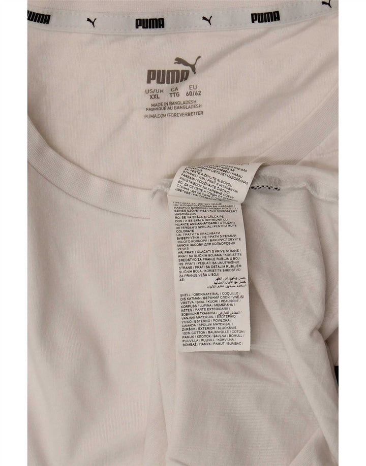 Męska koszulka Puma Top 2XL Biała bawełna