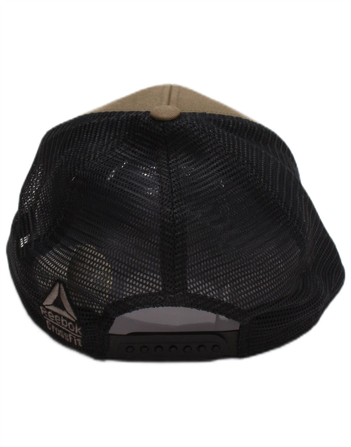 Męska czapka z daszkiem Reebok Graphic Trucker, jeden rozmiar, khaki, bawełna z blokami kolorów