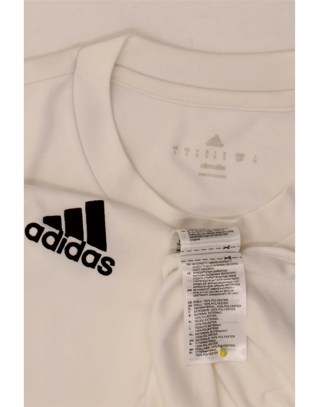 Adidas Męska koszulka Climalite Top, mała, biała, z poliestru