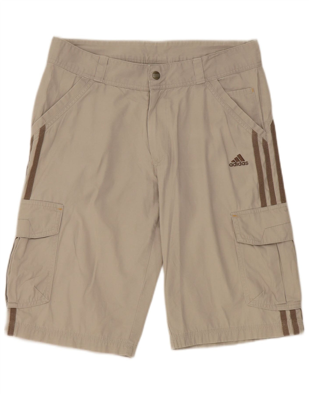 Chłopięce spodenki cargo ADIDAS 13-14 lat W30 Szara bawełna