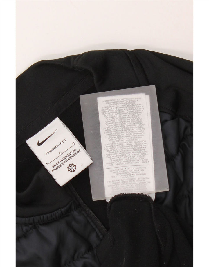 Męski dres Nike Therma-Fit z pulowerem, kolor średnio czarny