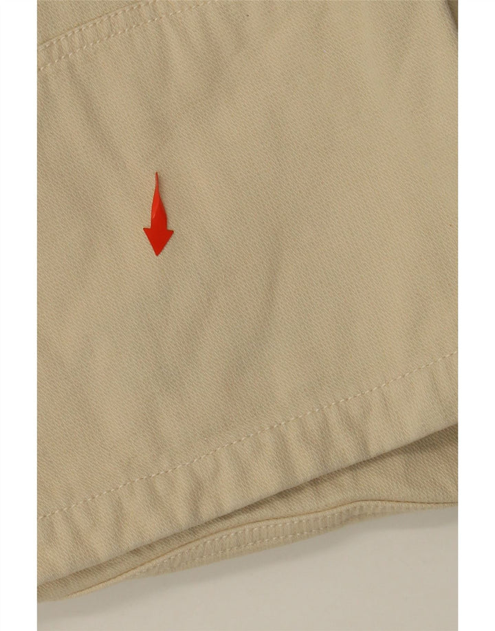 Męskie spodnie codzienne KAPPA z grafiką, proste XL W38 L35, beżowa bawełna