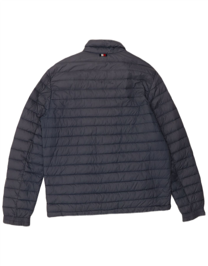 Męska ocieplana kurtka Tommy Hilfiger UK 40, duża granatowa, poliamidowa