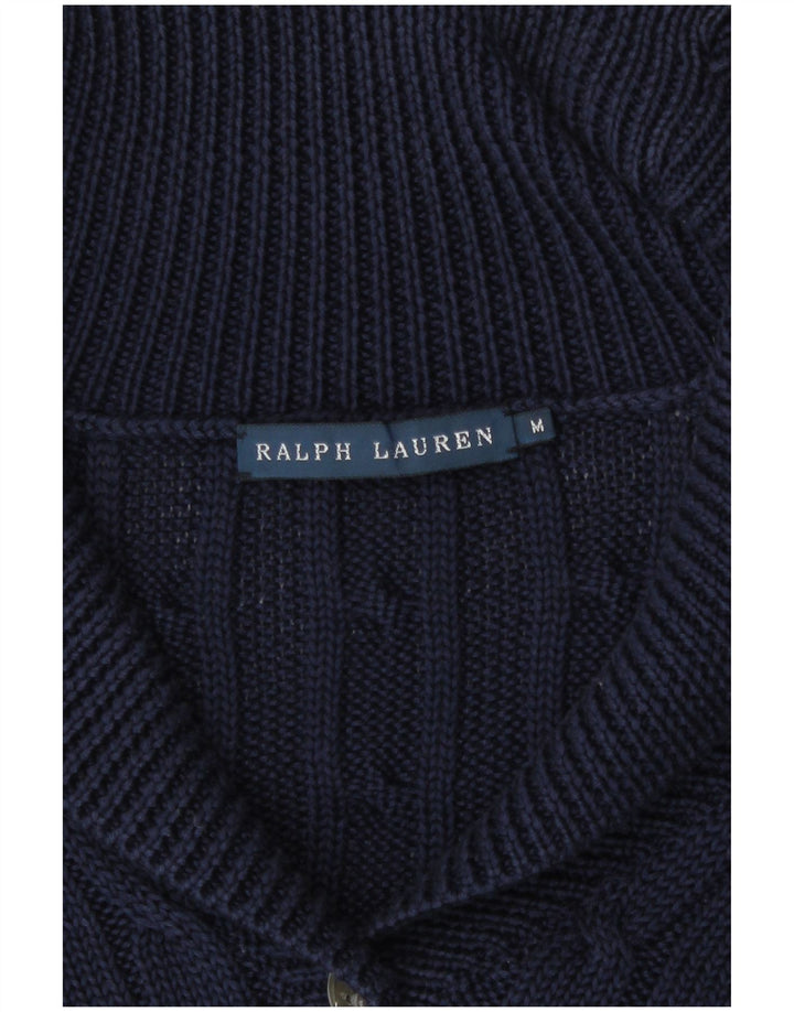 Sweter damski Ralph Lauren UK 14 średni granatowy