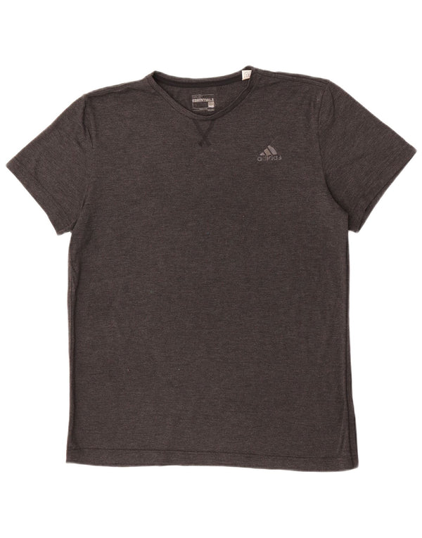 Adidas Męska koszulka Climalite Top, duża, szara, z poliestru