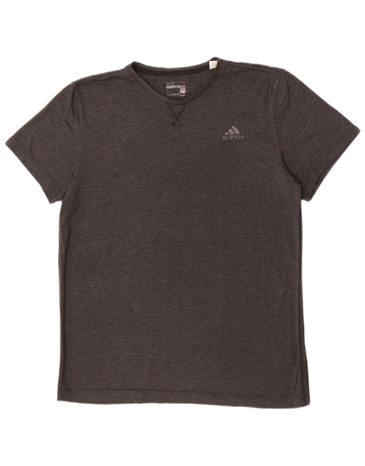 Adidas Męska koszulka Climalite Top, duża, szara, z poliestru