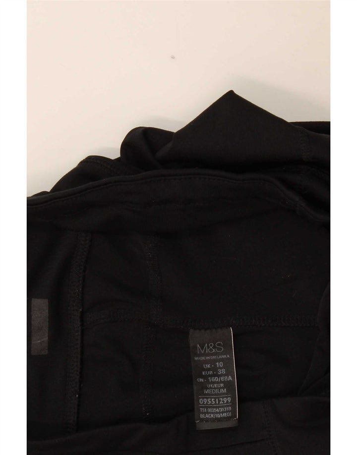 Damskie spodnie dresowe Marks & Spencer UK 10, małe, czarne, poliestrowe