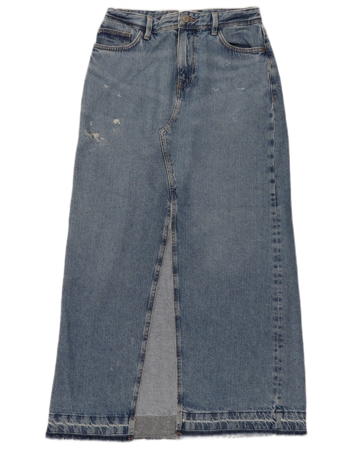 Damska spódnica jeansowa Maxi w trudnej sytuacji Zara XS W24 niebieska