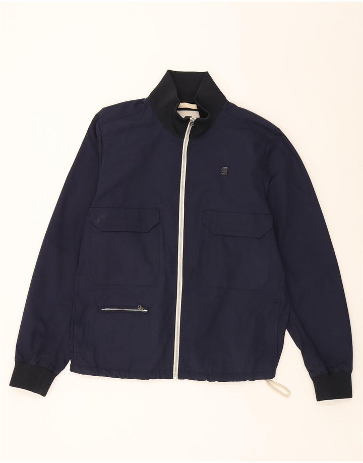 G-STAR Mens Utility Jacket UK 40 Large Navy Blue Polyester Vintage G-Star and Second-Hand G-Star from Messina Hembry 