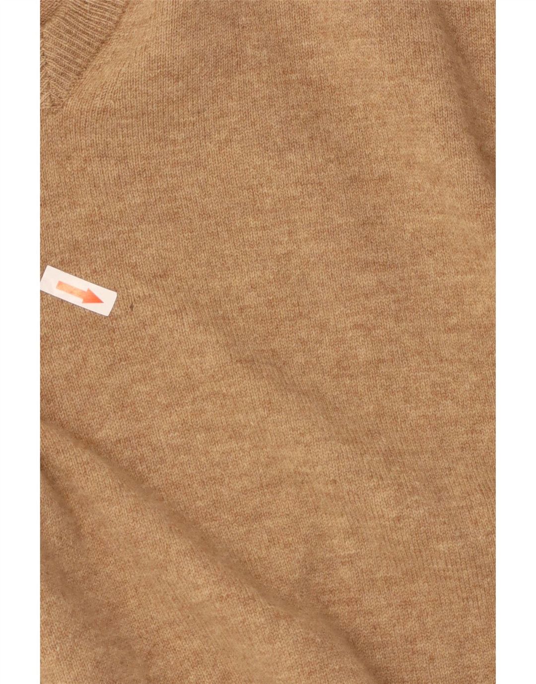 Męski sweter Massimo Dutti z dekoltem w kształcie litery V, XL, beżowa wełna