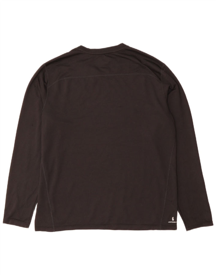 Męski top New Balance Boston Graphic z długim rękawem, duży, czarny