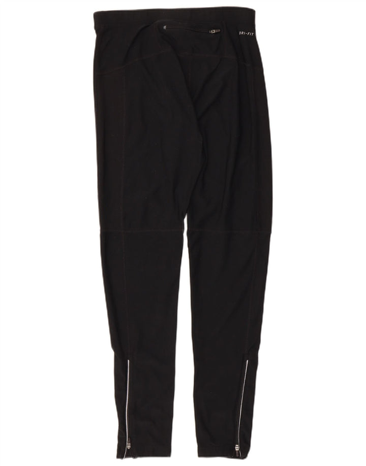 Damskie legginsy Nike Dri Fit UK 14, duże, czarne, poliestrowe