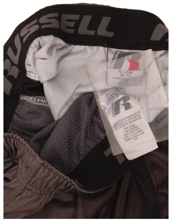 Chłopięce spodenki sportowe Russell Athletic 6-7 lat, małe, czarne, z blokami kolorów