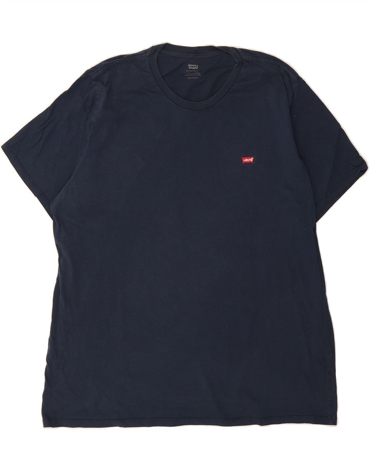 LEVI'S Mens T-Shirt Top 2XL Navy Blue Cotton Vintage Levi's and Second-Hand Levi's from Messina Hembry 
