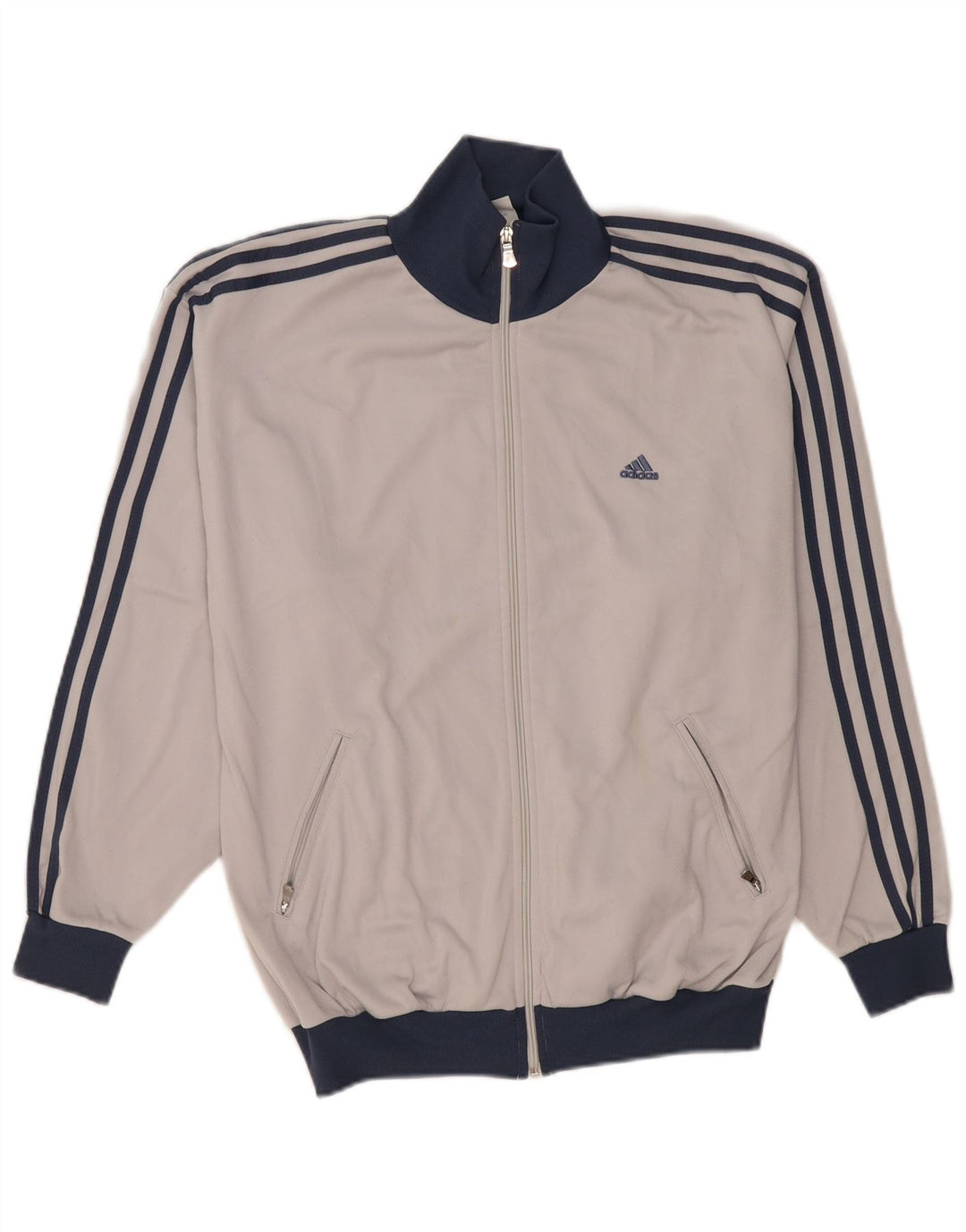 Adidas Męska bluza dresowa UK 38/40 Średni szary poliester