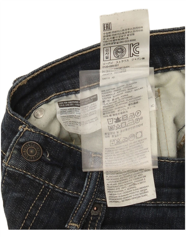 Męskie jeansy Levi's 511 Slim W31 L32 Granatowa bawełna