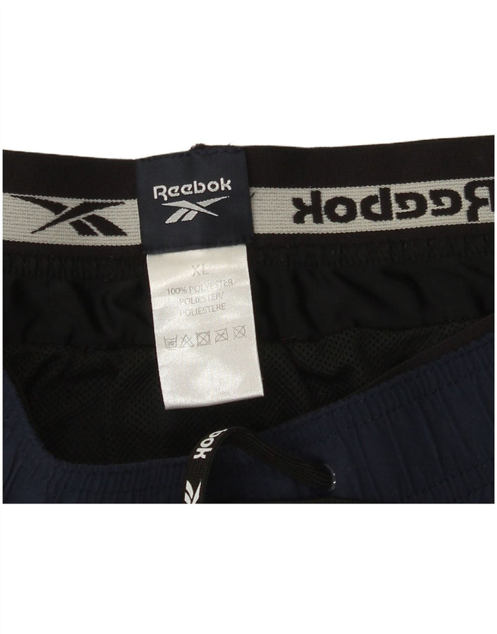 Męskie spodenki kąpielowe Reebok XL, granatowe, poliestrowe