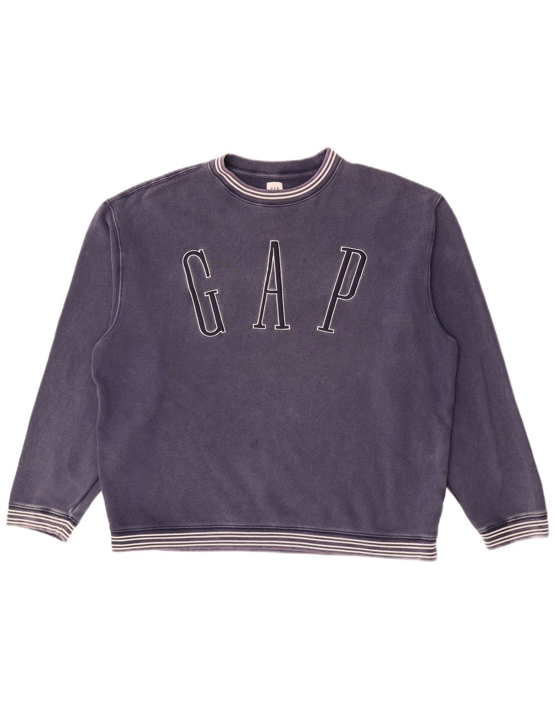 Męska bluza Gap z grafiką, duża, bawełniana w granatowe paski