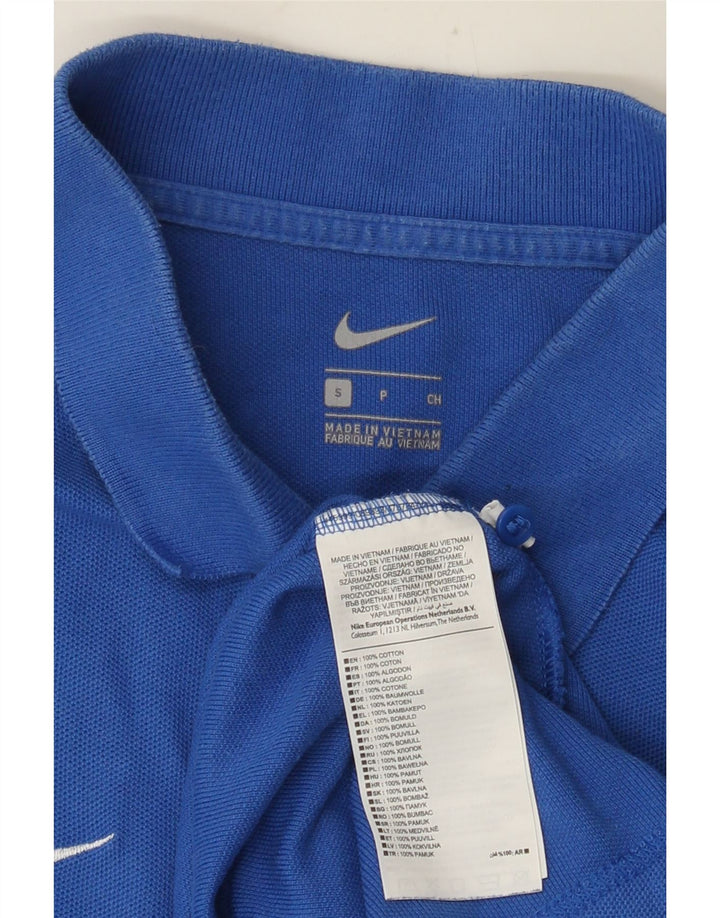 Męska koszulka polo Nike, mała, niebieska, bawełniana