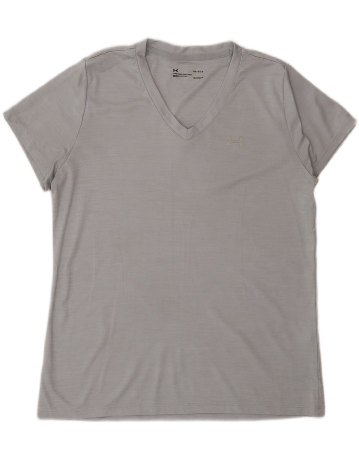 Męski t-shirt Under Armour Heat Gear, duży, szary, poliestrowy