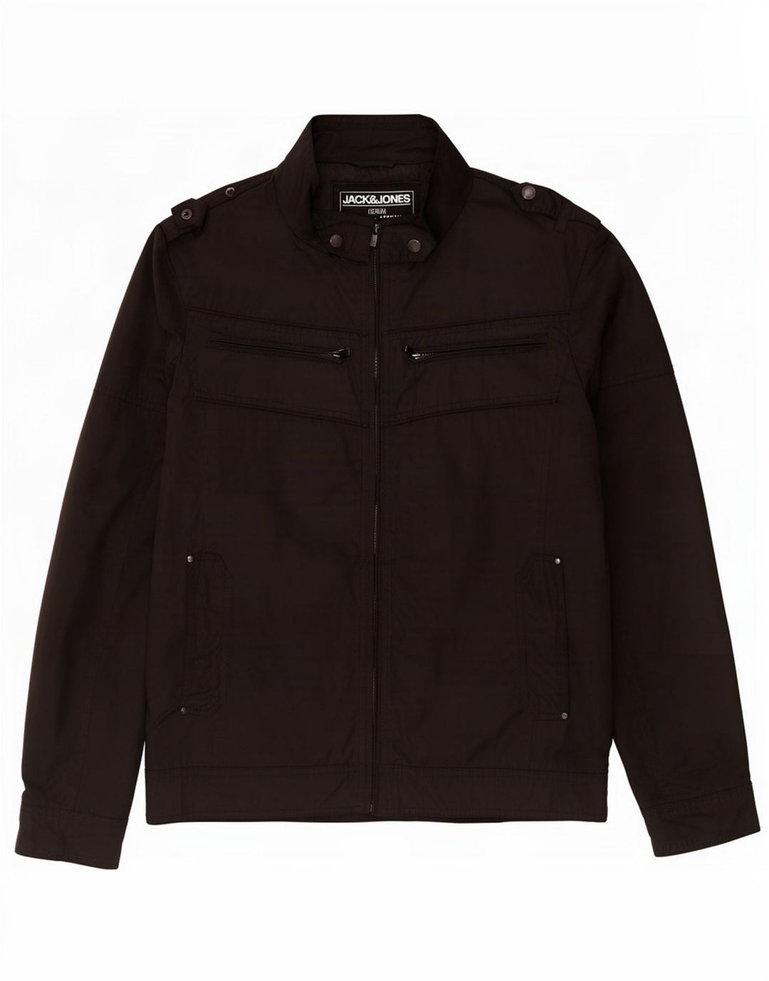 Jack & Jones Męska kurtka wojskowa UK 40 duża czarna poliester