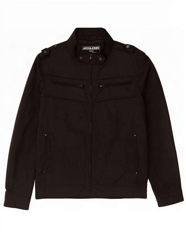 Jack & Jones Męska kurtka wojskowa UK 40 duża czarna poliester
