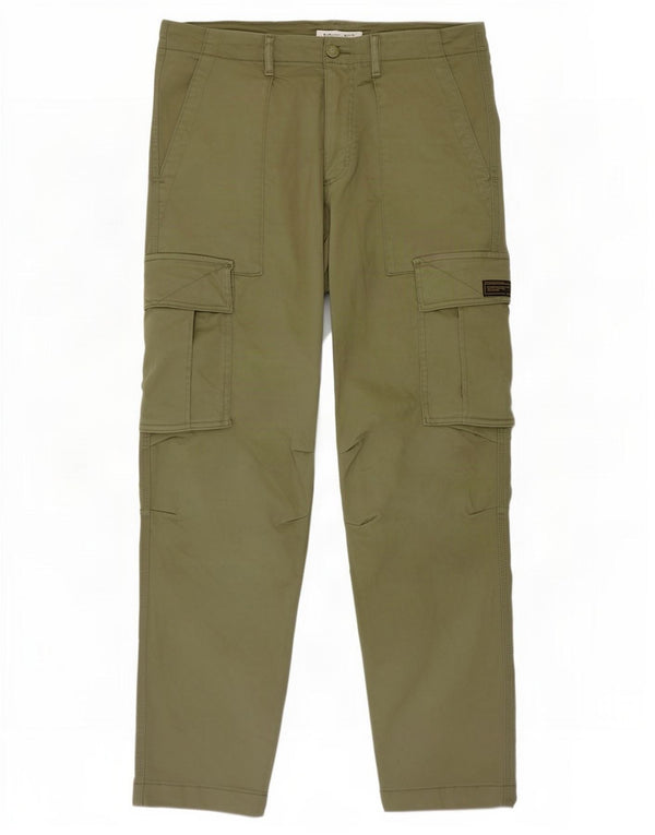 Męskie spodnie cargo Zara EU 40 Medium W31 L30 Khaki Cotton
