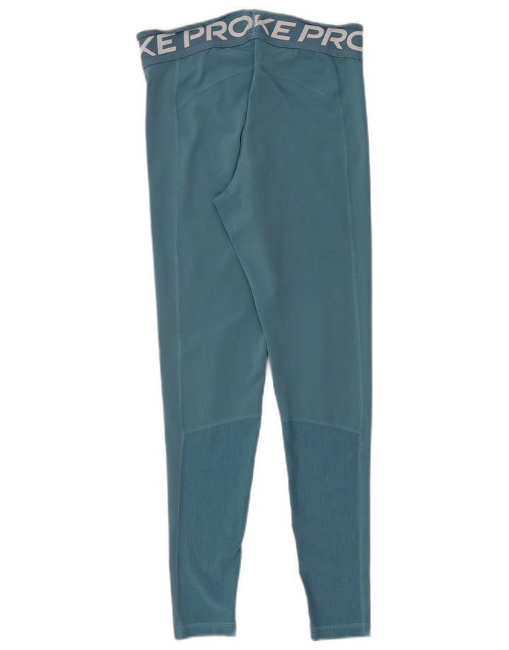 Damskie legginsy Nike Dri Fit Graphic UK 12, średni turkusowy poliester